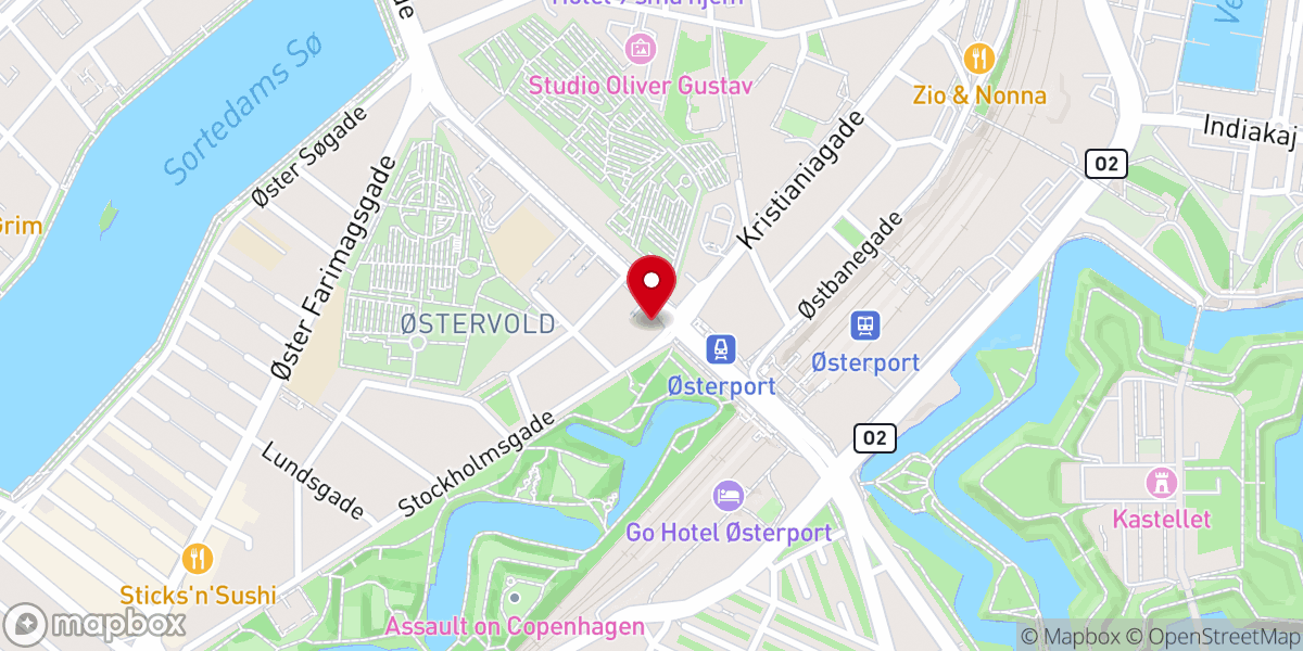 Map showing location of Den Ortodokse Kirke i Danmark – Gudsmoders Beskyttelses Menighed