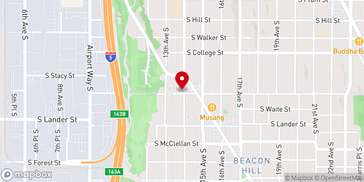 Map showing location of Welcome Table Christian Church