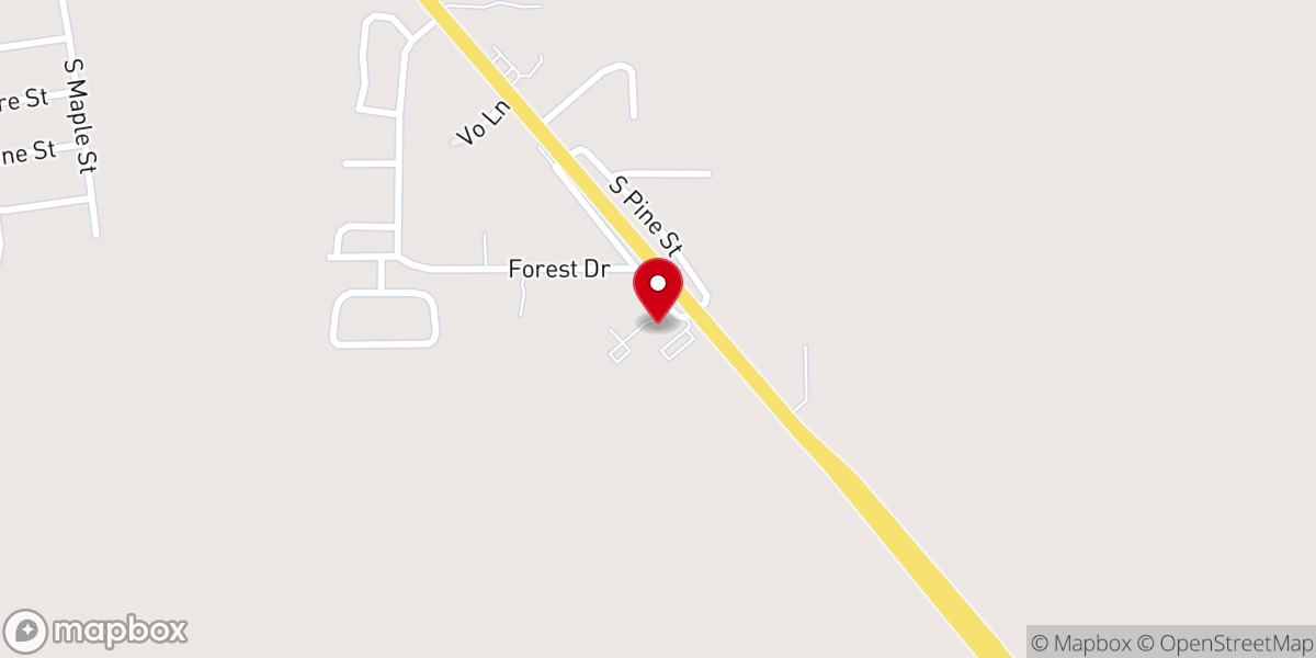 Map showing location of Cornerstone Baptist Church
