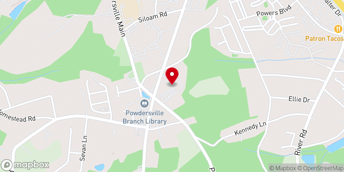 Map showing location of Bethesda United Methodist Church