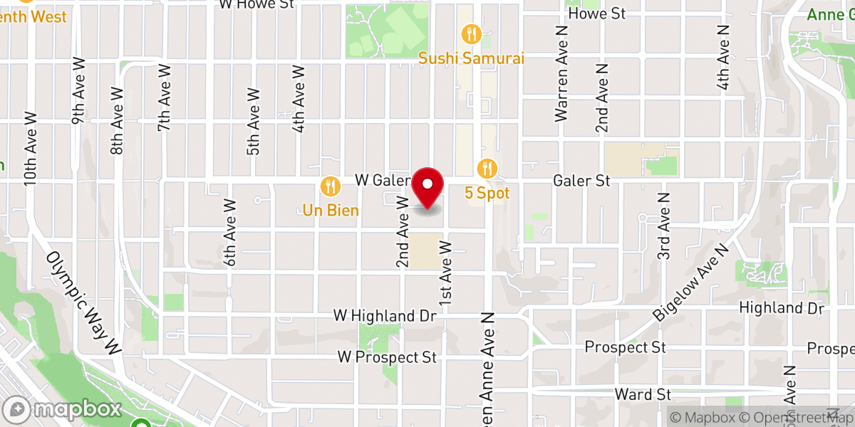 Map showing location of St. Anne Catholic Church