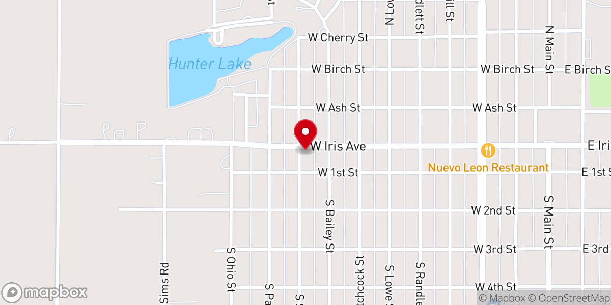 Map showing location of First American Baptist Church Prsng