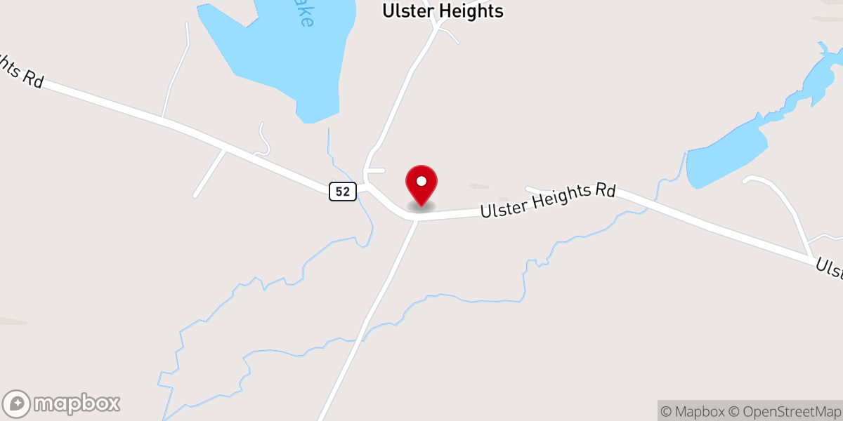 Map showing location of Ulster Heights Methodist Church - Food Distribution Center