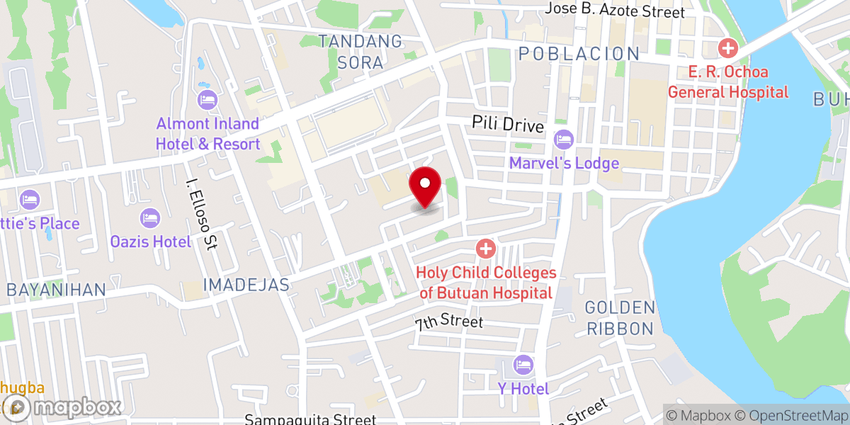Map showing location of The Church in Butuan City Meeting Hall