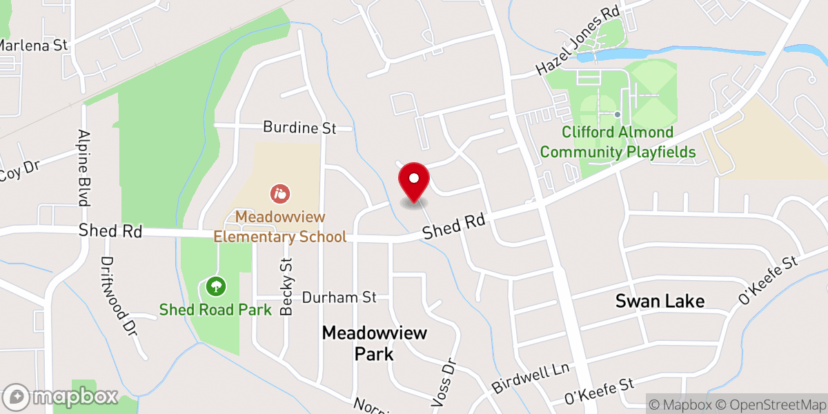 Map showing location of The Shed Church