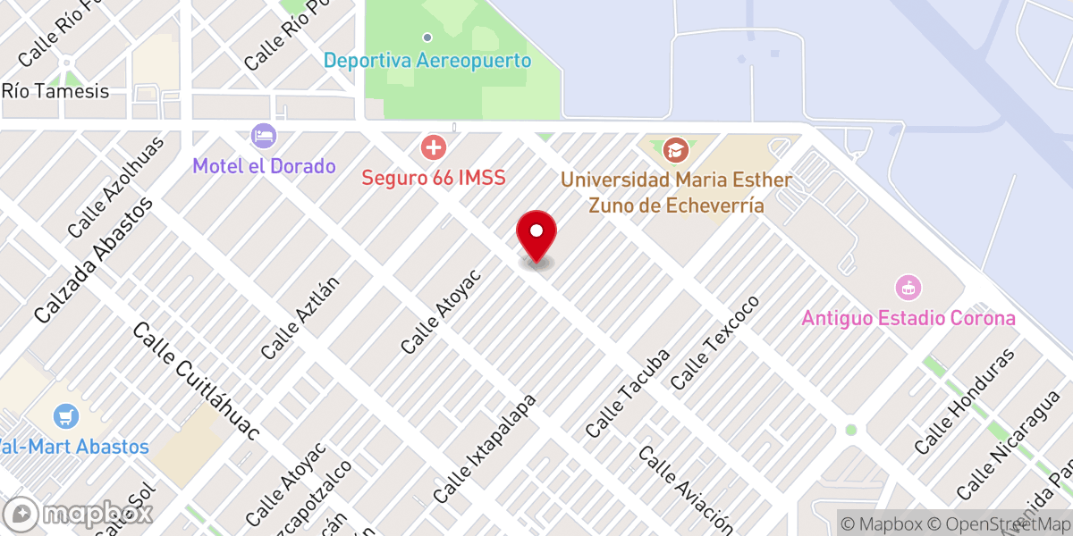 Map showing location of Parroquia de Cristo Redentor del Hombre