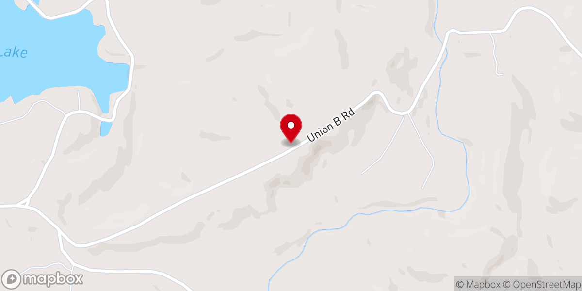 Map showing location of Union B Baptist Church