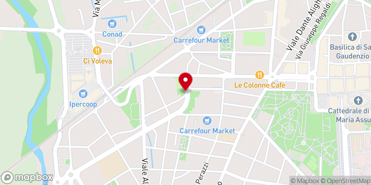 Map showing location of Oratorio San Martino