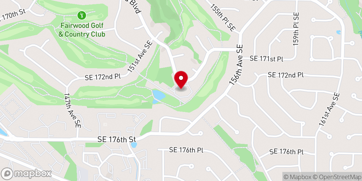 Map showing location of Fairwood Community United Methodist