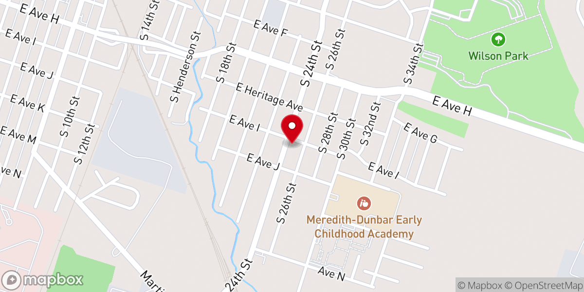 Map showing location of Crestview Church of Christ