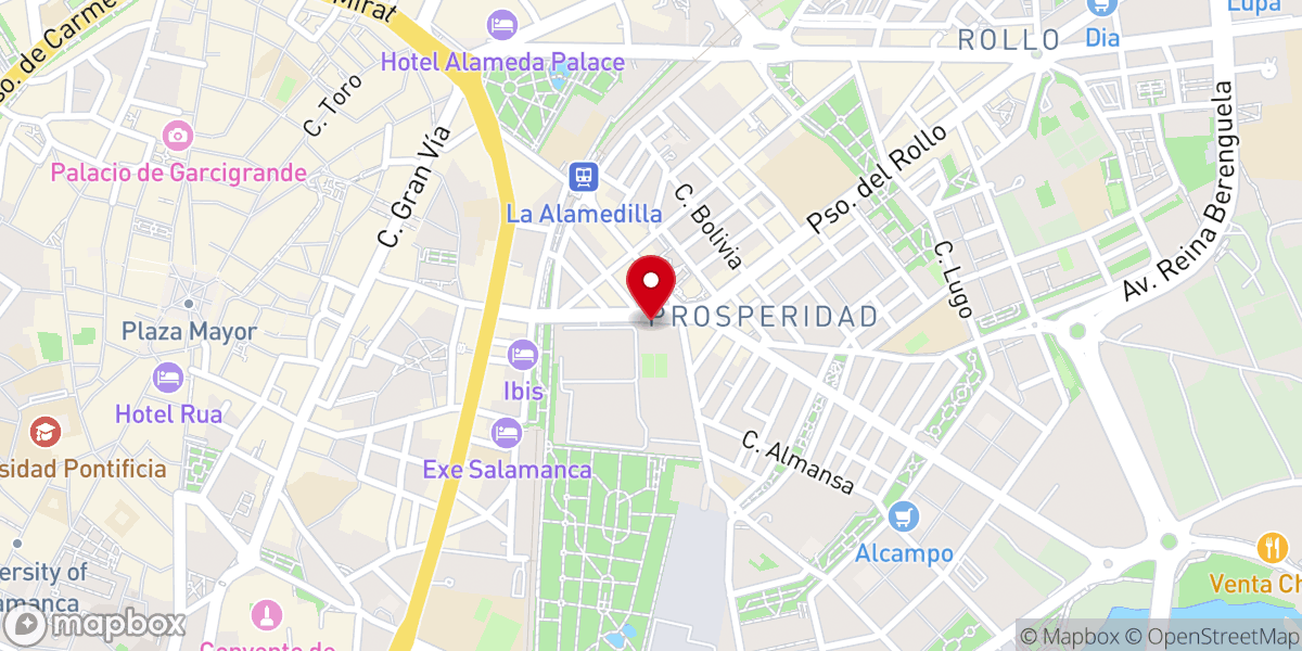 Map showing location of Parroquia el Milagro de San José