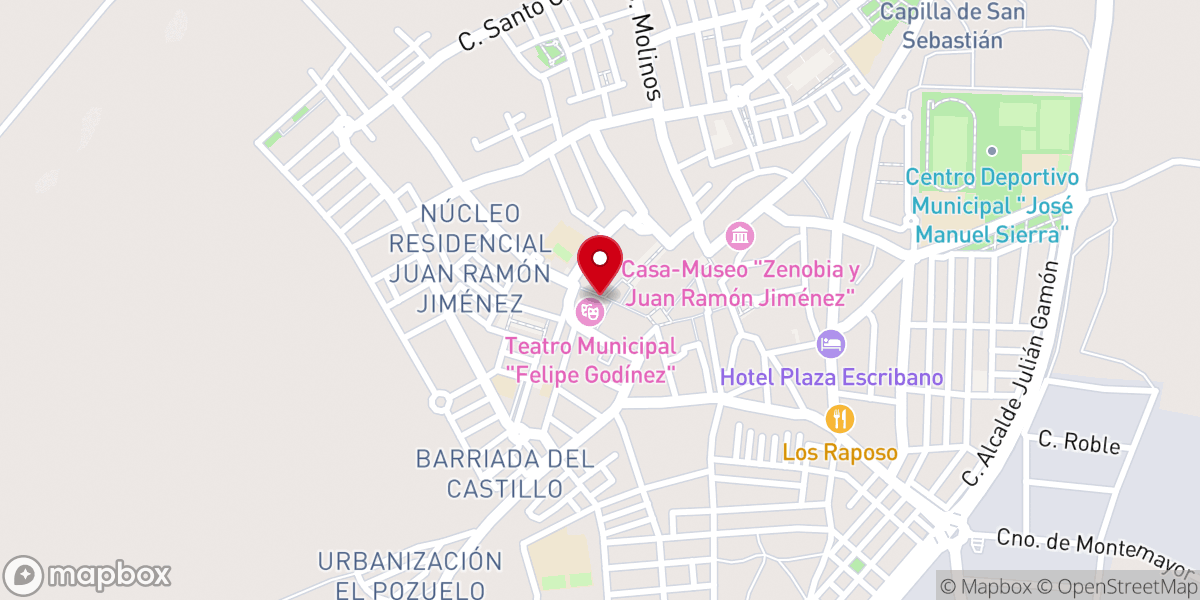 Map showing location of Capilla del Hospital del Corpus Christi