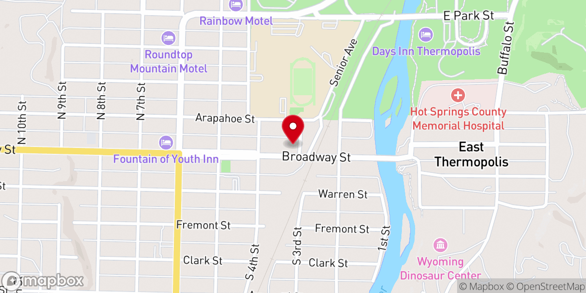 Map showing location of Open Bible Ministries