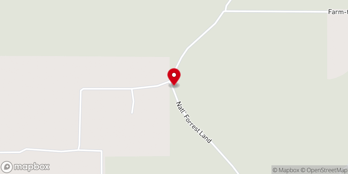 Map showing location of Mount Olive Church