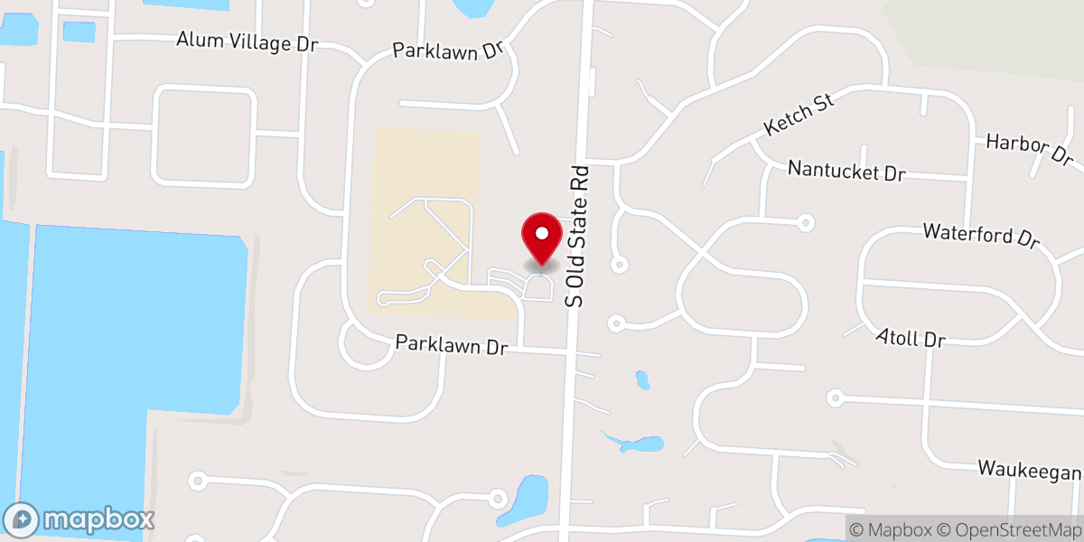 Map showing location of Alum Creek Church of Christ