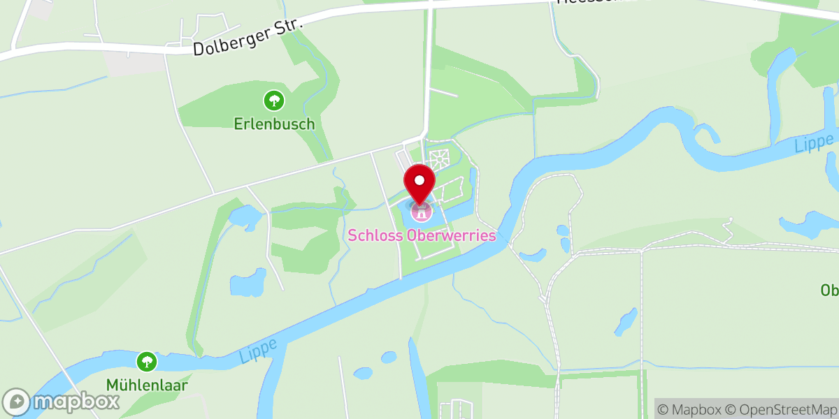 Map showing location of Schloss Oberwerries