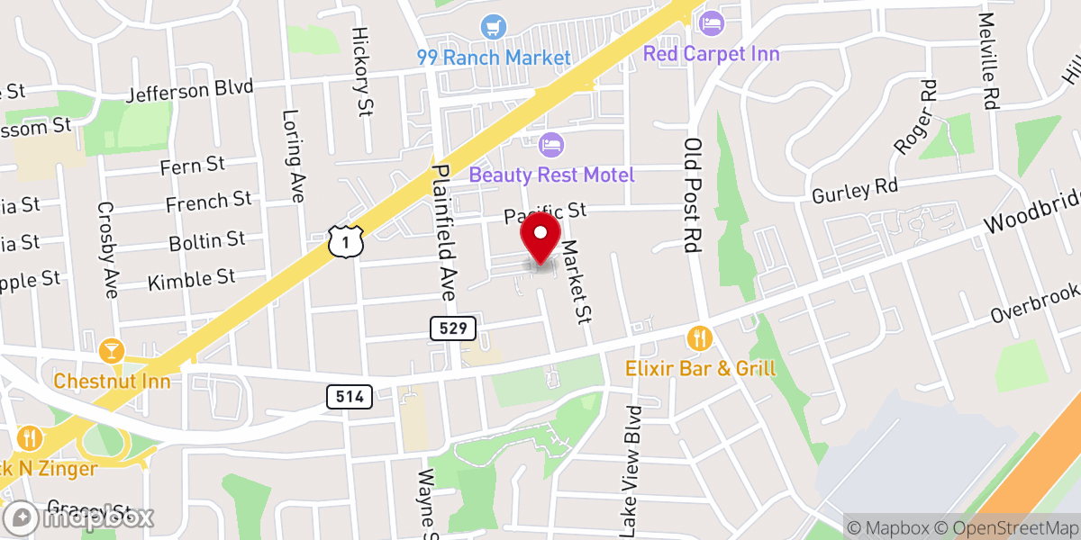 Map showing location of Guardian Angels Roman Catholic Church
