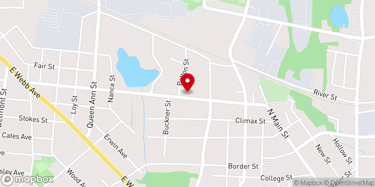 Map showing location of Graham Church of God of Prophecy