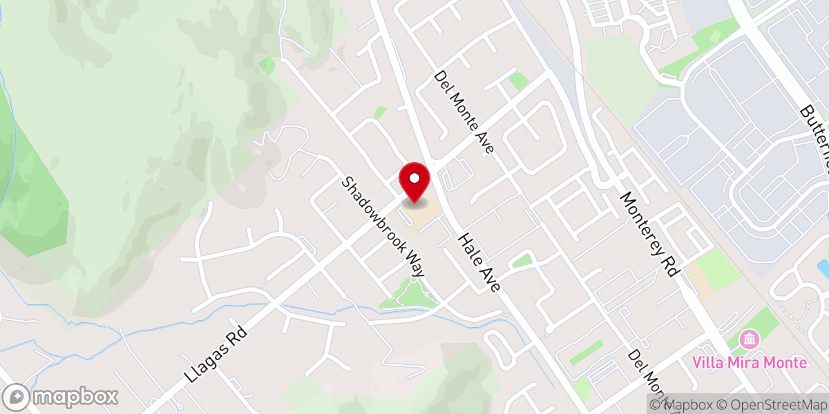 Map showing location of South Valley Church of Christ