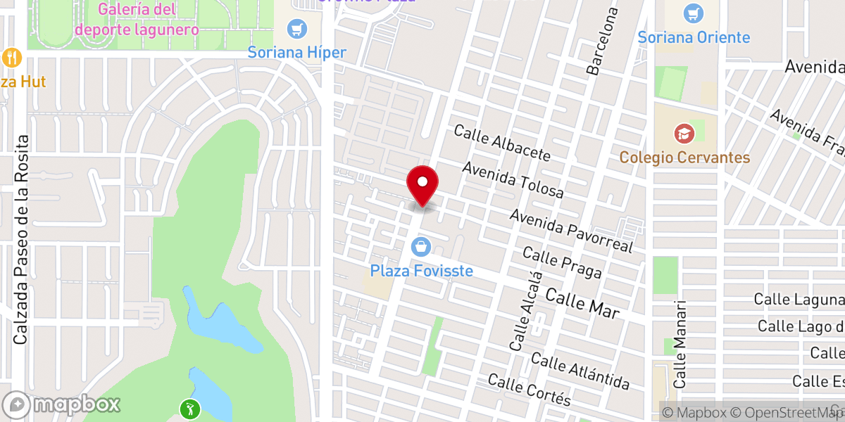 Map showing location of Parroquia María Auxiliadora