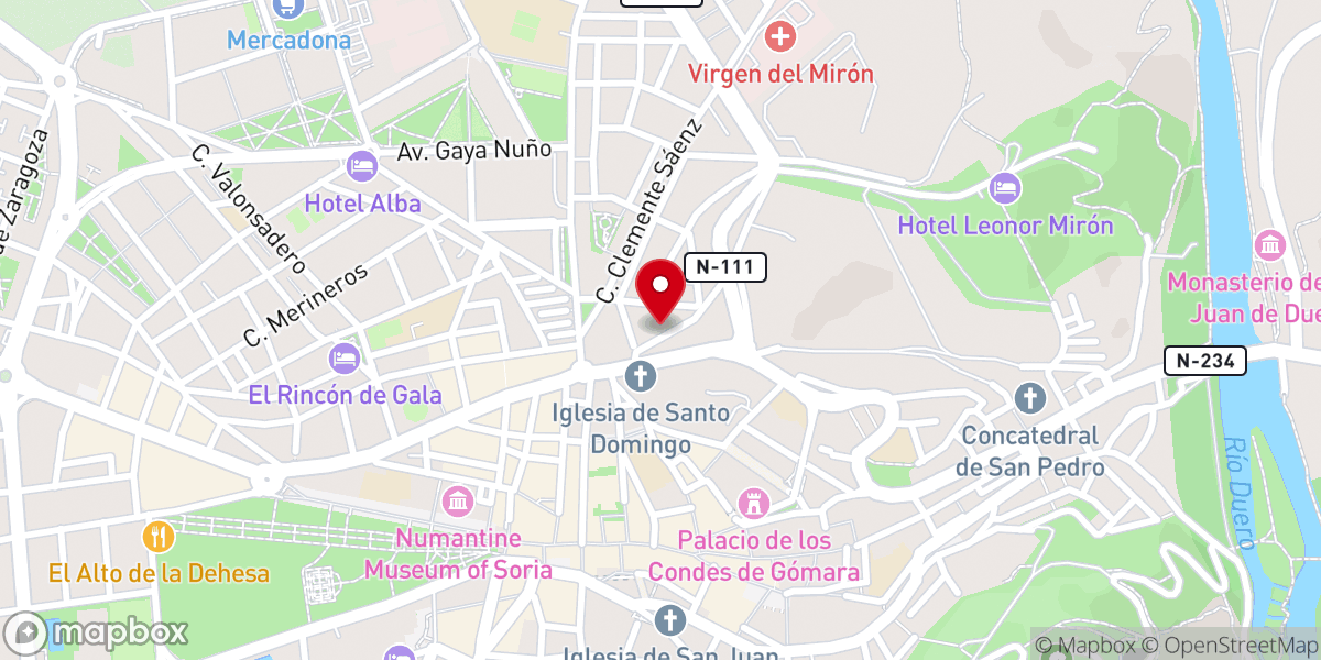 Map showing location of Iglesia Movimiento Misionero Mundial en Soria España