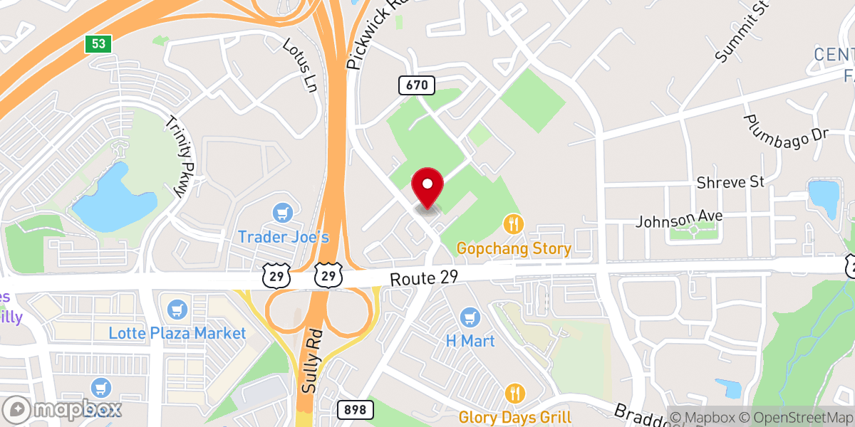 Map showing location of Tree of Life Bible Church