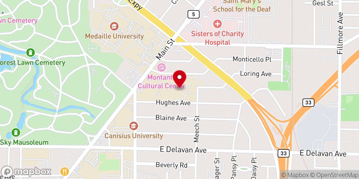 Map showing location of Christ The King Chapel