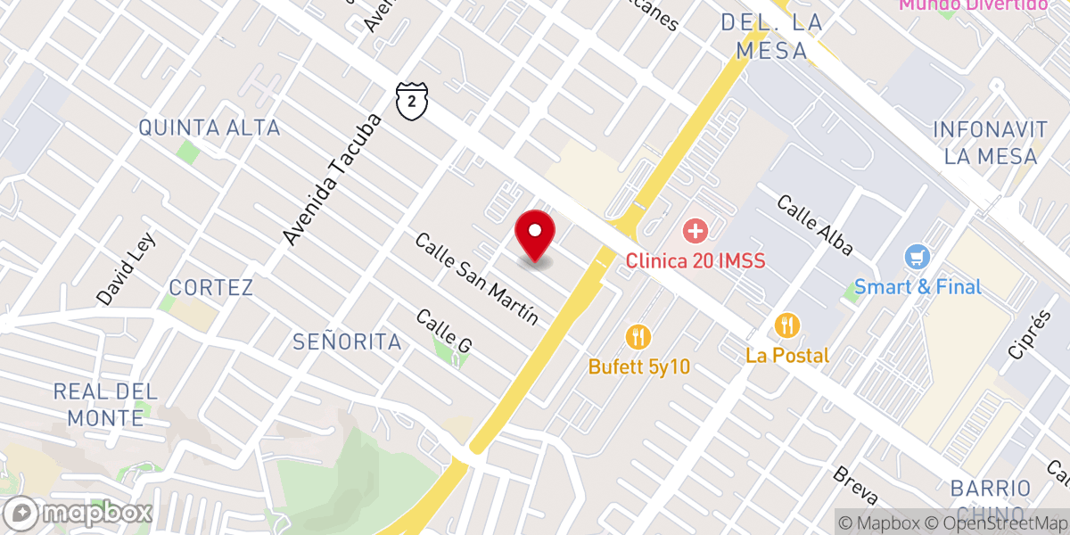 Map showing location of Templo La Hermosa Asambleas de Dios