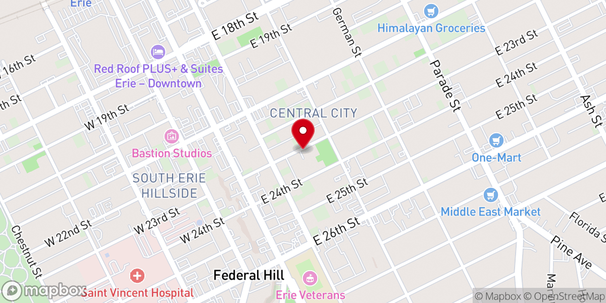 Map showing location of A Pentecostal Church