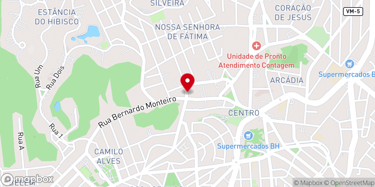 Map showing location of Igreja Batista Nacional Ebenézer
