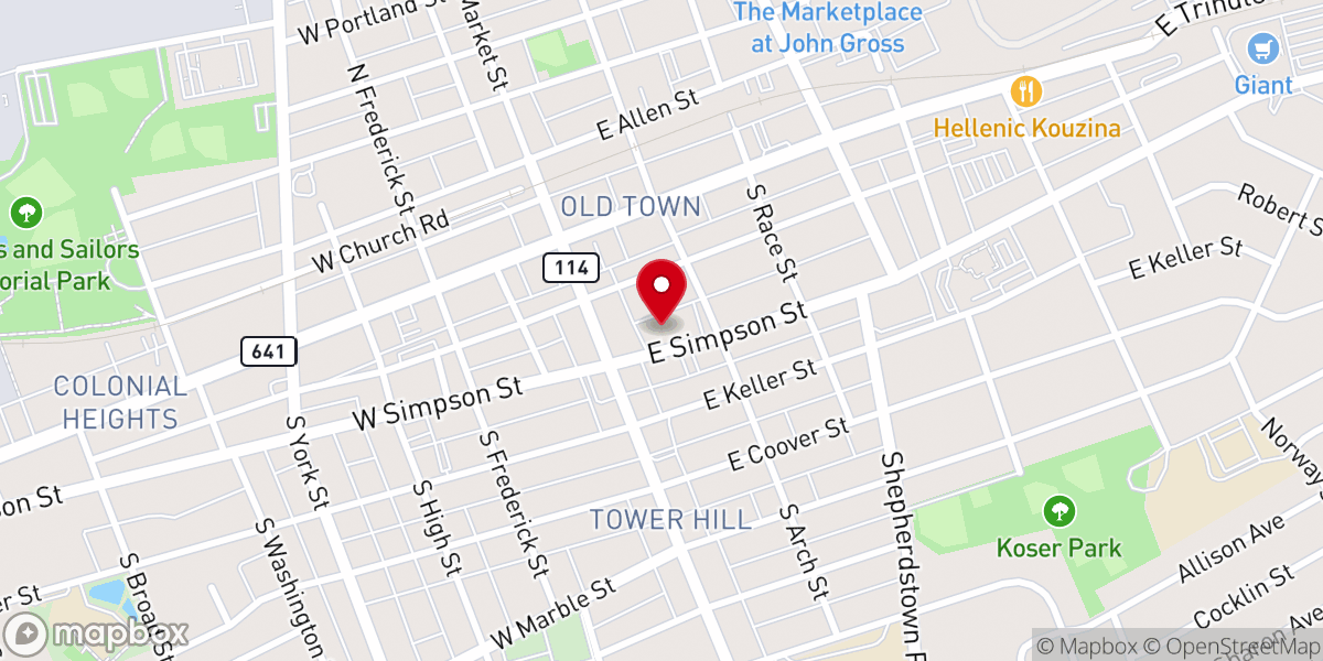 Map showing location of Why at the Well Youth Center