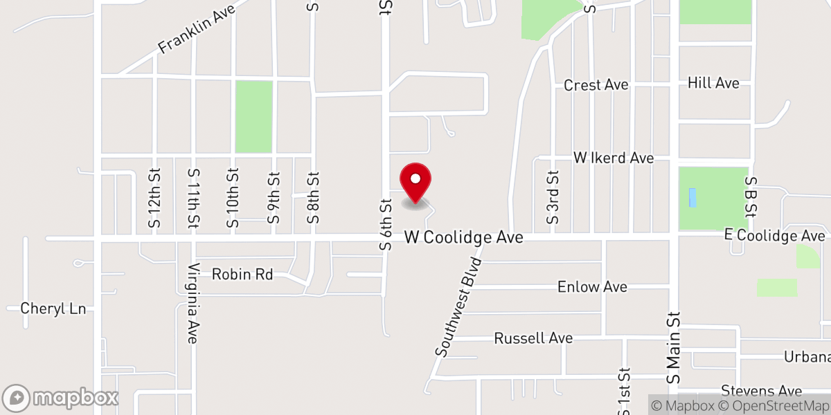 Map showing location of Blackwell Methodist Church