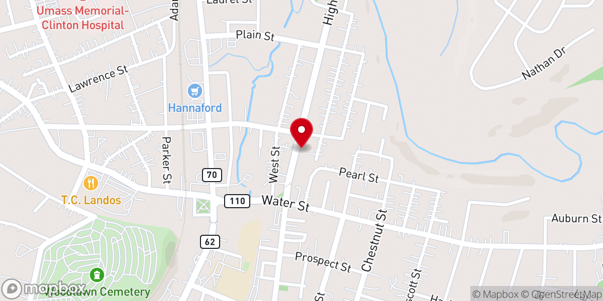 Map showing location of Faith Bible Baptist Church