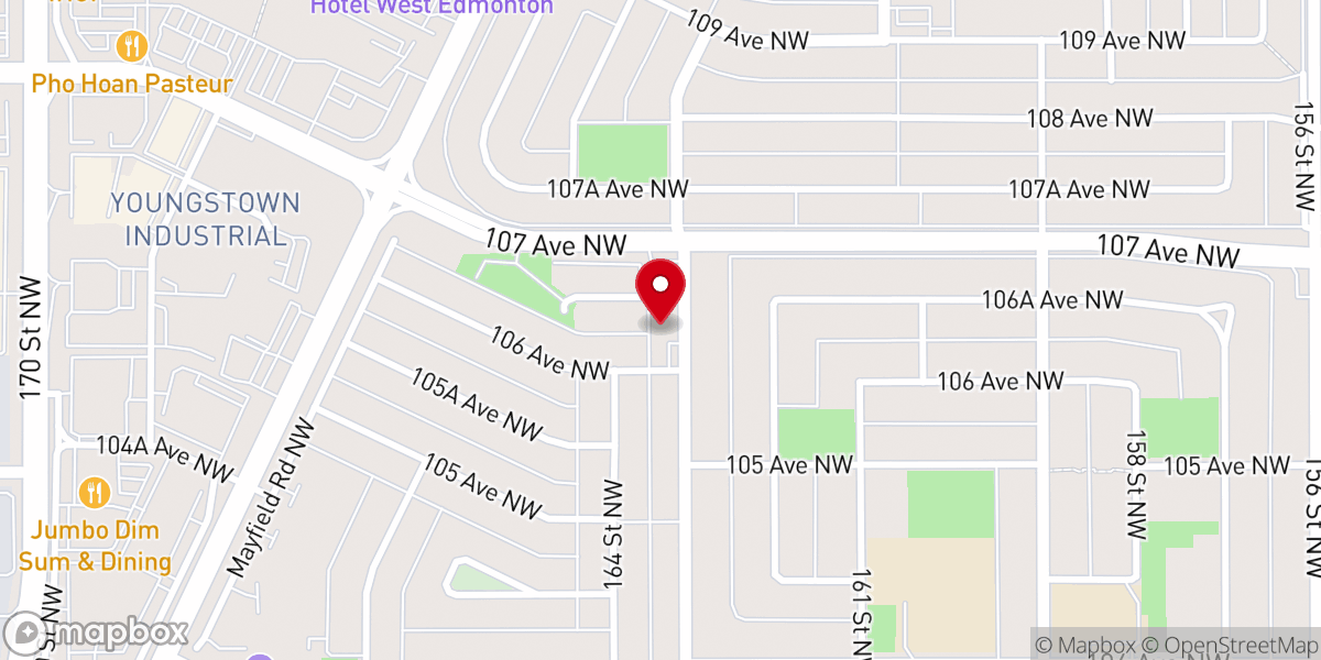 Map showing location of St.Mary's Ethiopian Orthodox Tewahedo Church