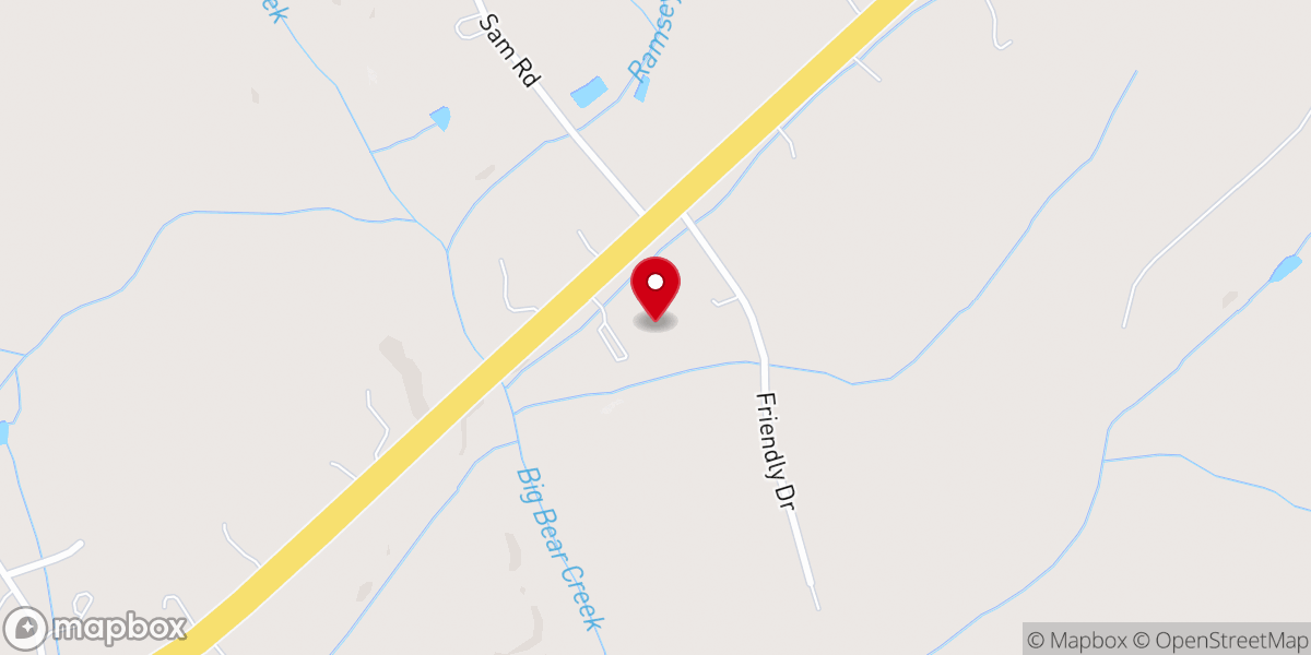 Map showing location of West Stanly Baptist
