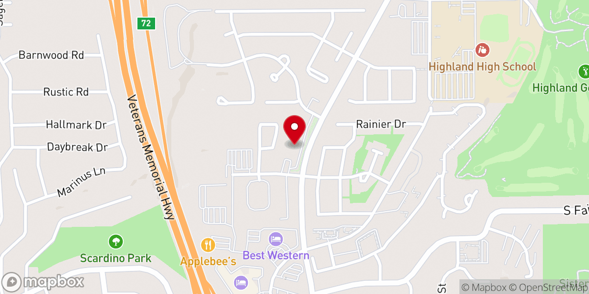 Map showing location of Calvary Chapel Pocatello