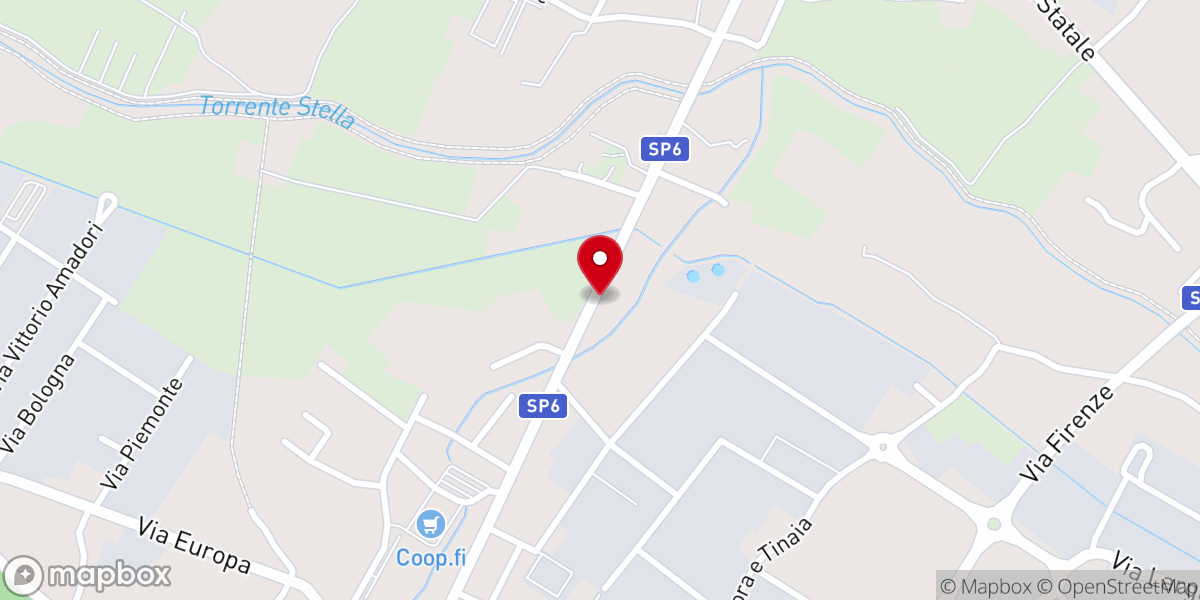 Map showing location of Life Church Pistoia