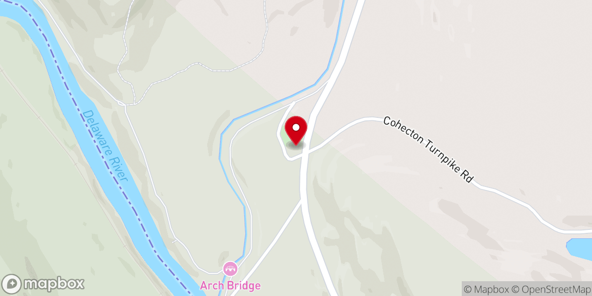 Map showing location of Ten Mile River Baptist Church