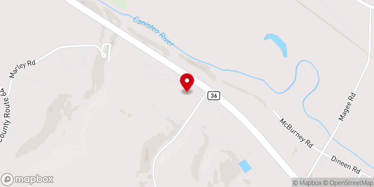 Map showing location of Gospel Tabernacle