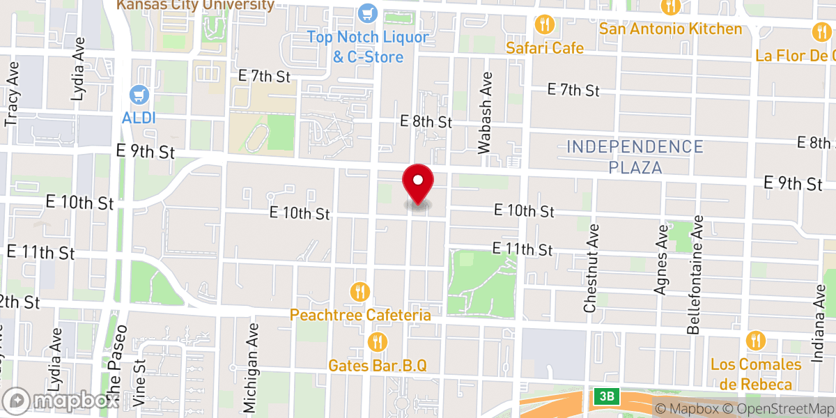 Map showing location of Greater Holy Temple Church of God in Christ