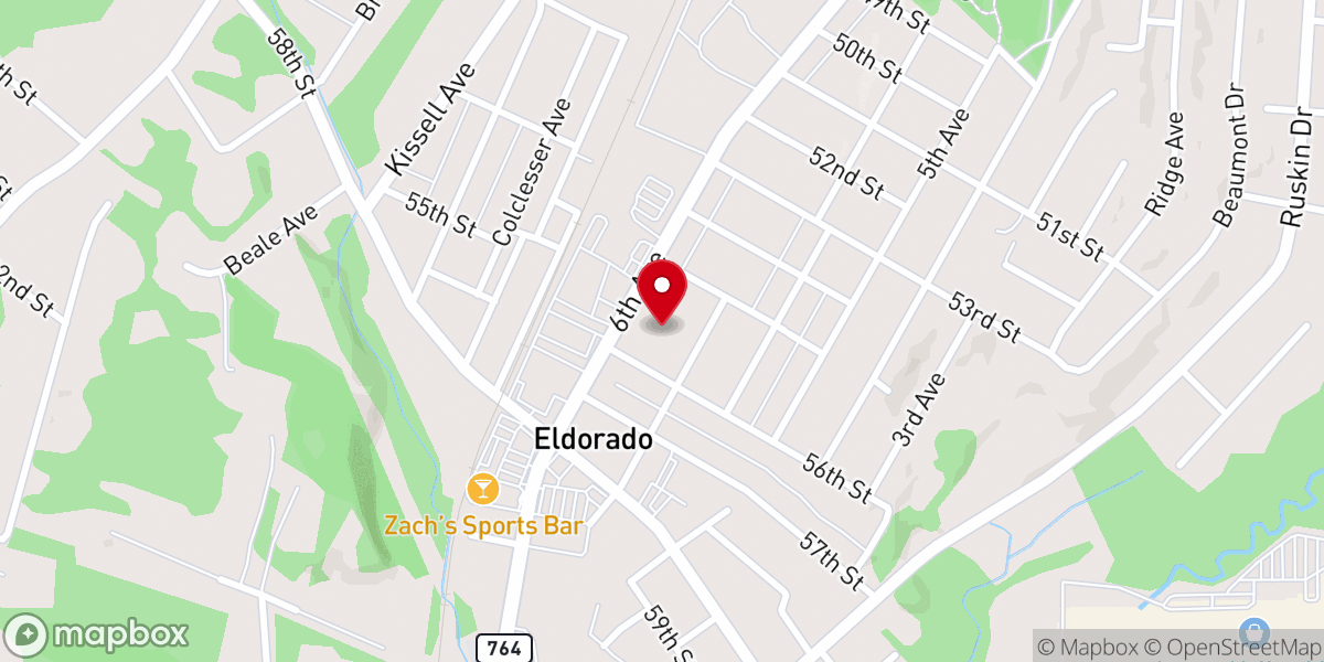 Map showing location of St Rose of Lima Church