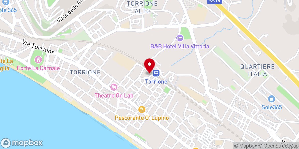 Map showing location of Chiesa Metodista di Salerno