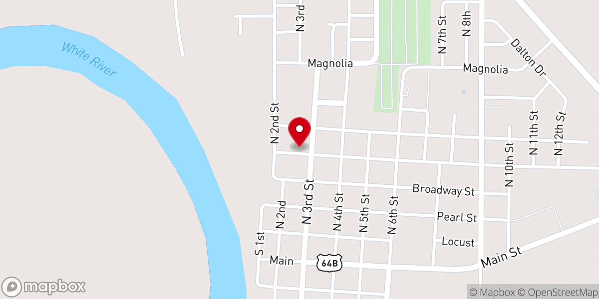 Map showing location of Augusta Presbyterian Church