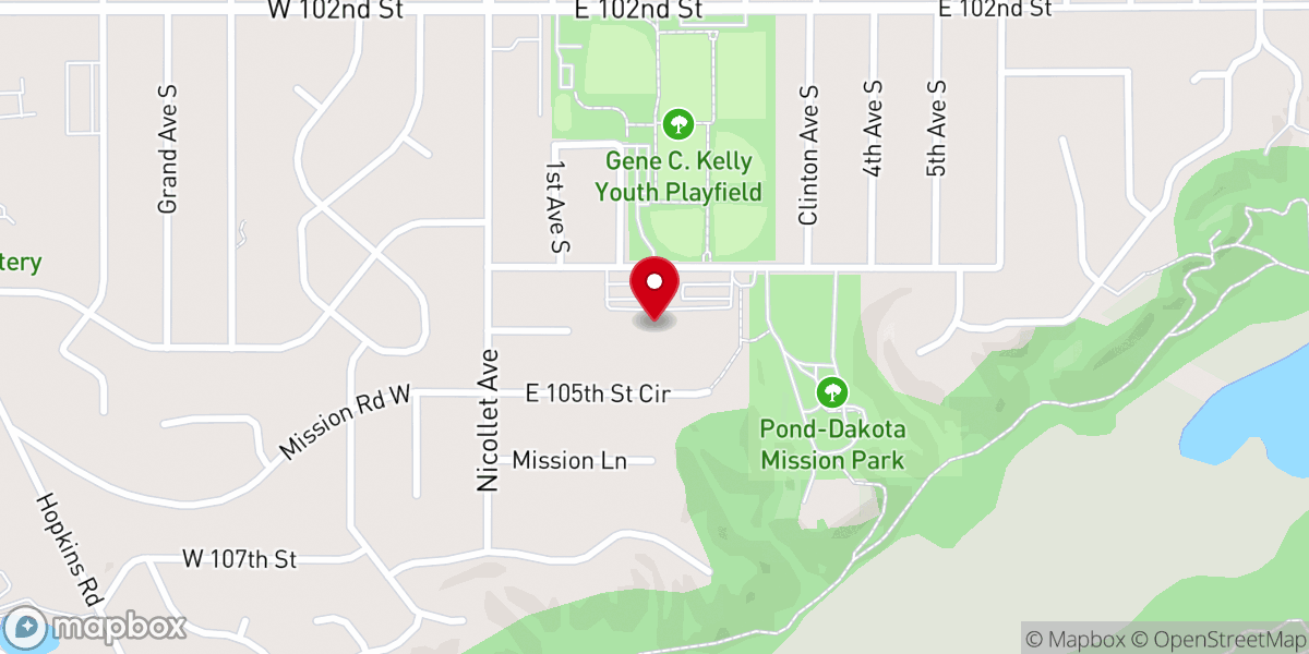 Map showing location of Holy Emmanuel Lutheran Church