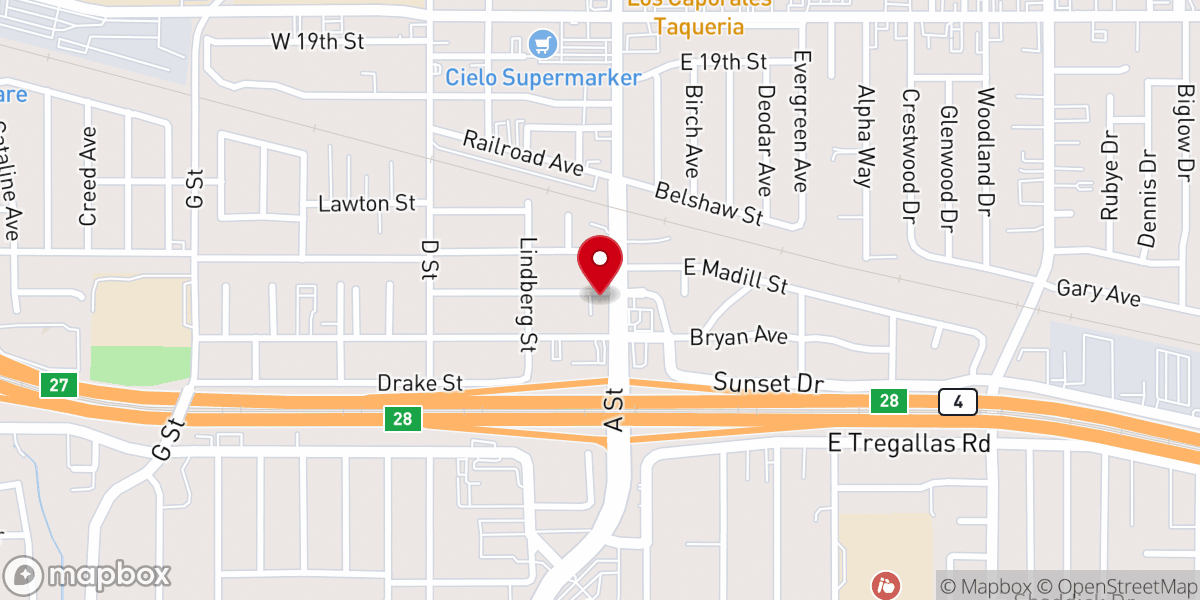 Map showing location of Victory Outreach Church Of Antioch