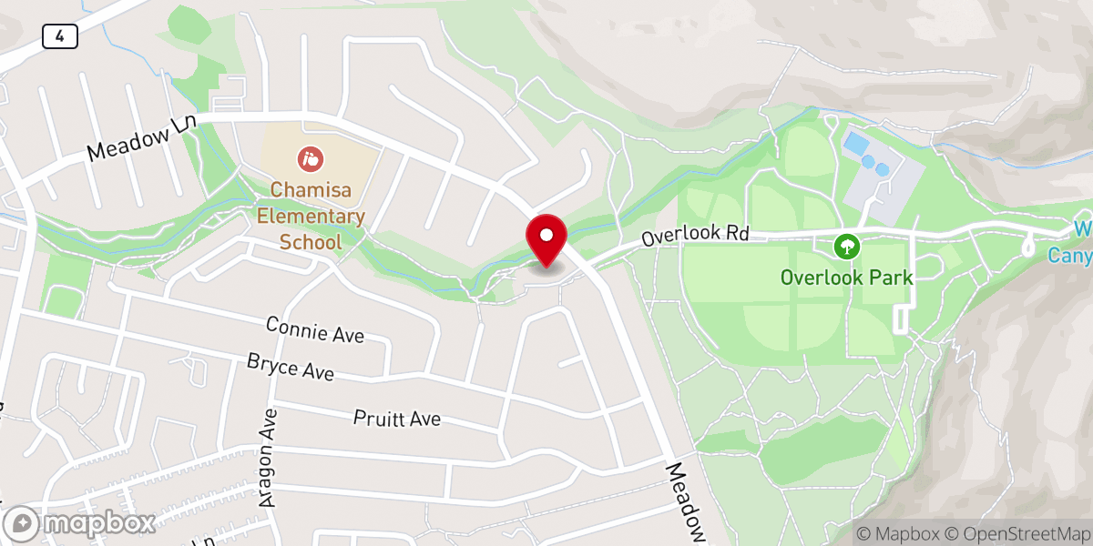 Map showing location of White Rock United Methodist Church