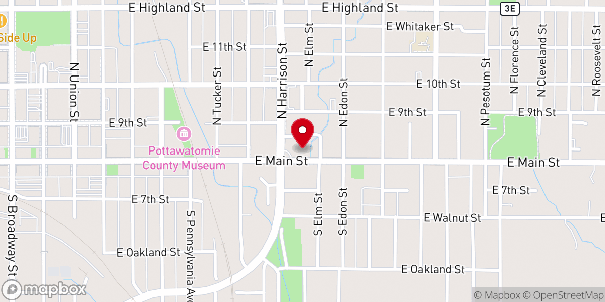 Map showing location of Threefold Ministries