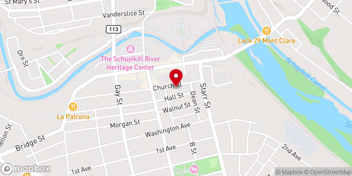 Map showing location of Alianzas de Phoenixville