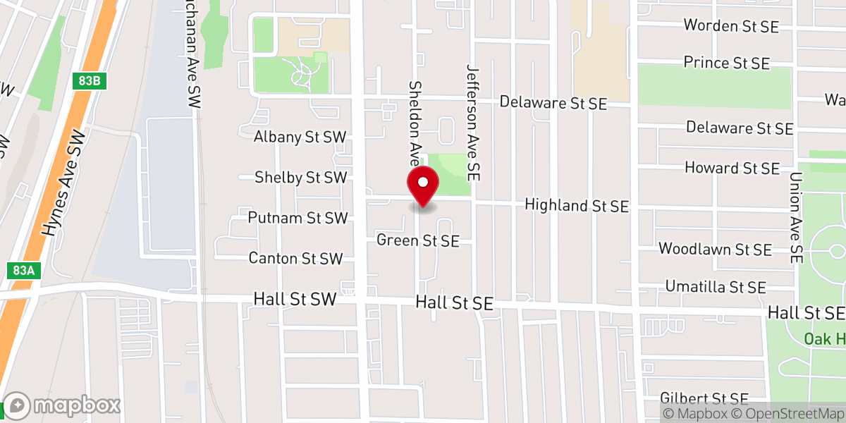 Map showing location of St Mary's Temple of Peace Church