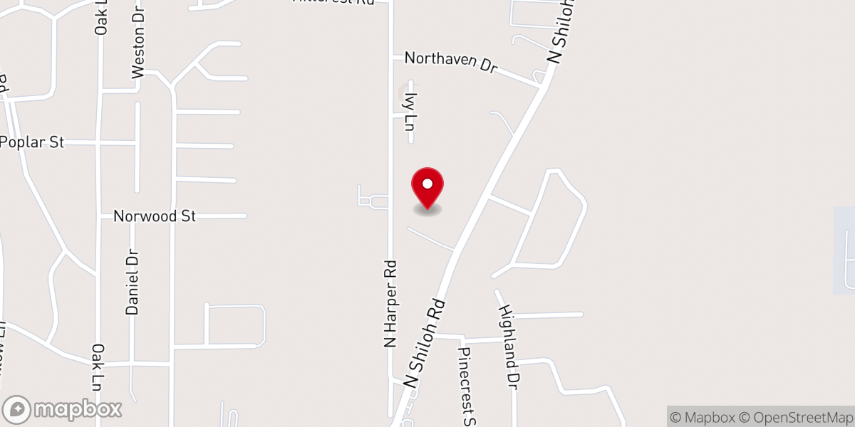 Map showing location of First Methodist Church